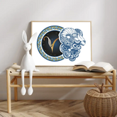 12 Znamení zvěrokruhu na šířku Plakát